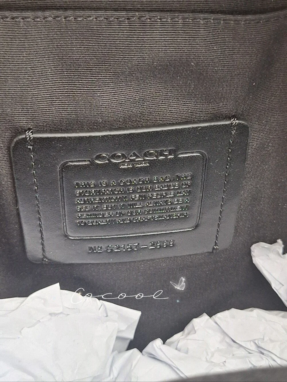 Coach style strap